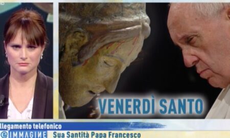 „Ați recunoscut vocea?” Papa a vorbit în direct, la o televiziune italiană