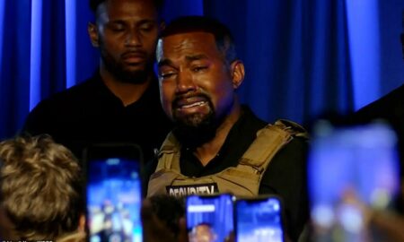 Kanye West și-a pierdut cumpătul. A plâns incontrolabil în primul miting pentru președinție