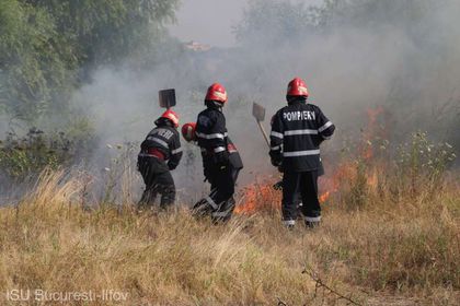 Incendiu urias in Sighisoara. Mesaj RO-ALERT pentru degajari mari de fum