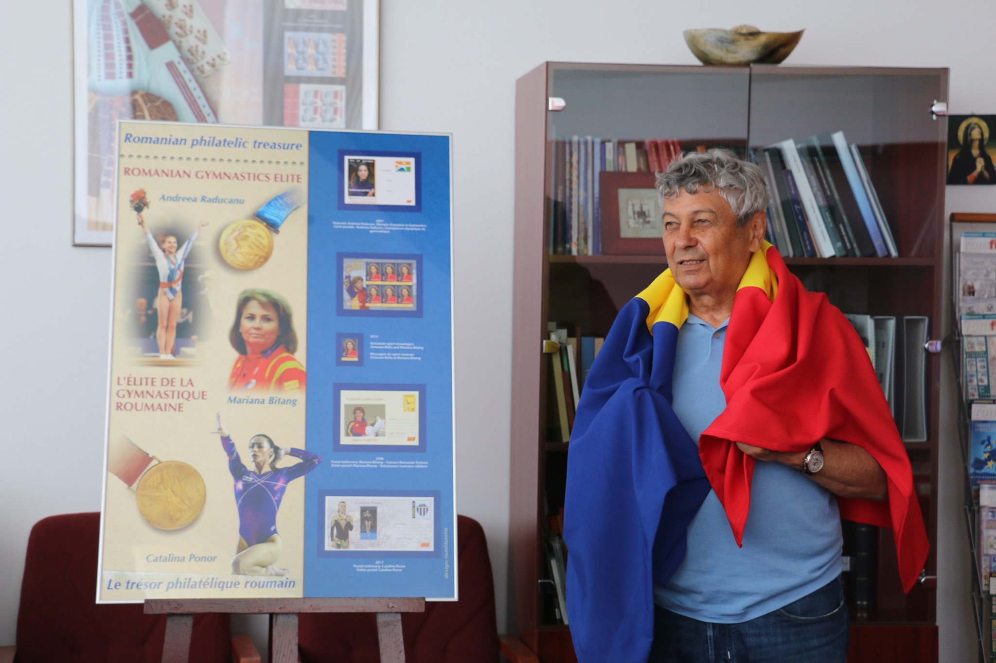 Vizită fulger a lui Mircea Lucescu în România! Romfilatelia a demarat proiectul „Campioni de legendă”