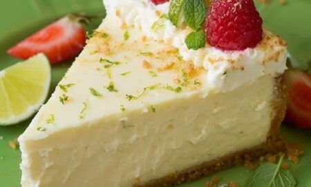 Rețetă simplă și delicioasă: Cheesecake cu lime, fară coacere! Rețeta este folosită de marii cofetari