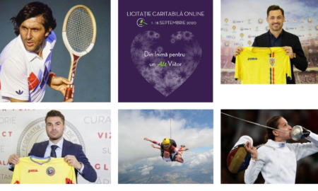 Din Inima pentru un ALT Viitor. Licitatie caritabila: racheta lui Ilie Nastare, tricouri semnate de Adrian Mutu, Mirel Radoi si multe altele