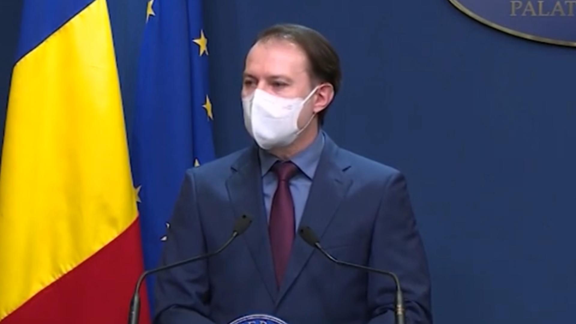 Urmează noi restricții? Florin Cîțu s-a înfuriat: ”Am văzut pe stradă oameni fără mască!”