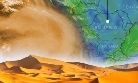 Un nor de praf saharian traversează România. Prognoza meteo pentru 7 februarie 2021