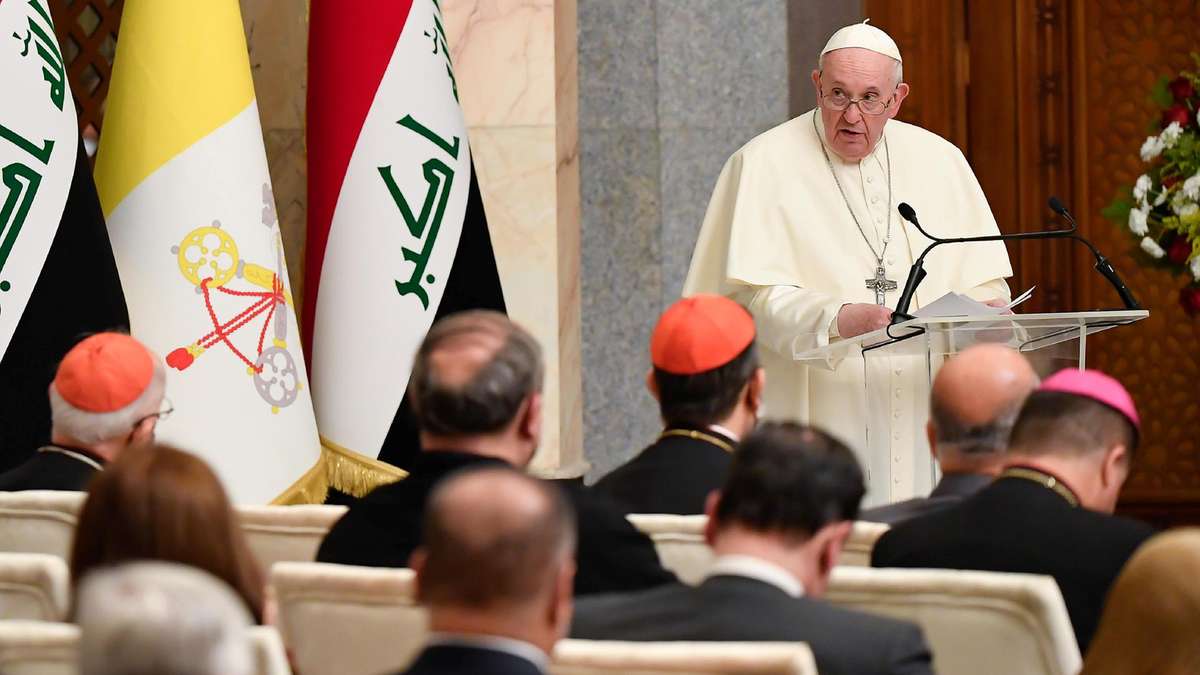 Discursul memorabil al Papei Francisc, la Bagdad. „Să tacă armele!”