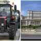Protest cu tractoare la Palatul Parlamentului: „Agricultura este lovită din toate părțile! Guvernanților, cu ce v-au greșit fermierii?”