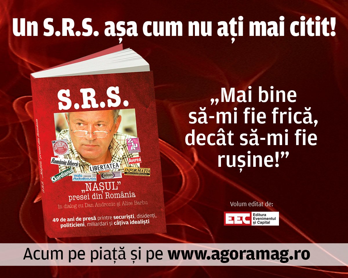 Lansare carte „S.R.S – Nașul presei din România”. Dezvăluiri spectaculoase ale unuia dintre cei mai cunoscuți ziariști