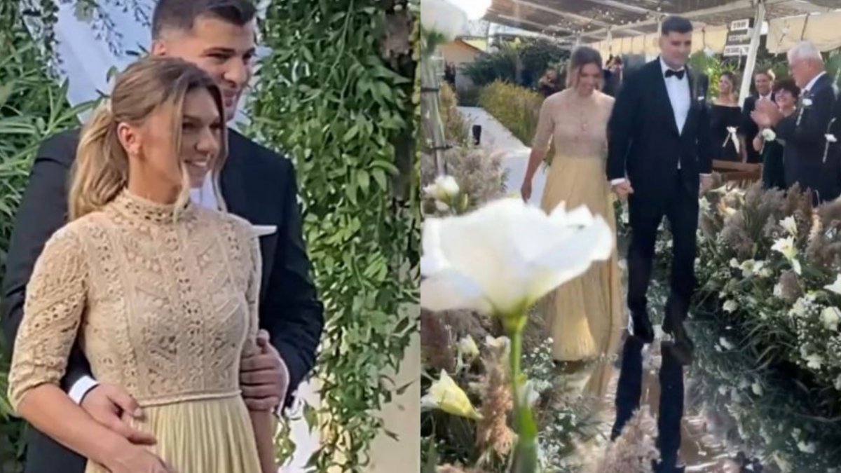 Cătălin Botezatu comentează ținuta Simonei Halep din ziua nunții: Rafinată și extrem de elegantă