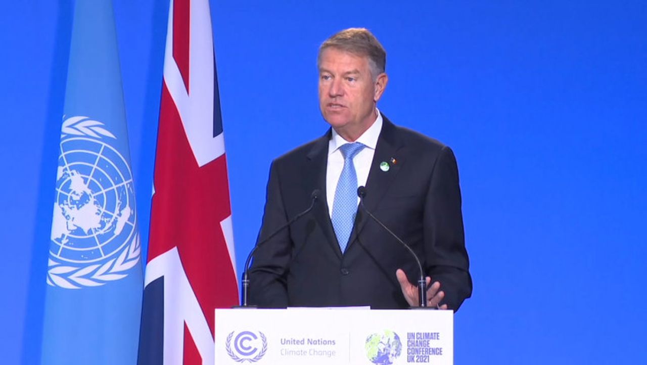 Klaus Iohannis, la COP26: „Nu avem timp de pierdut! Trebuie să acționăm acum!”