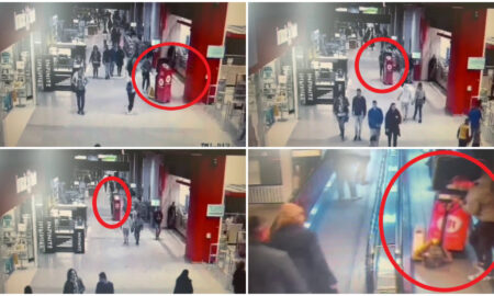 Imagini de necrezut. Un tânăr a reușit să fure un bancomat de criptomonede în plină zi, dintr-un mall aglomerat din Timișoara