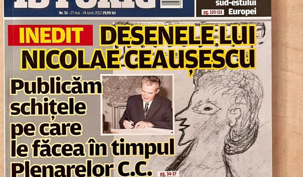 Ceaușescu schița pe foaie tot felul de chipuri ciudate în timpul ședințelor de partid. Unul dintre portrete pare a fi al Elenei