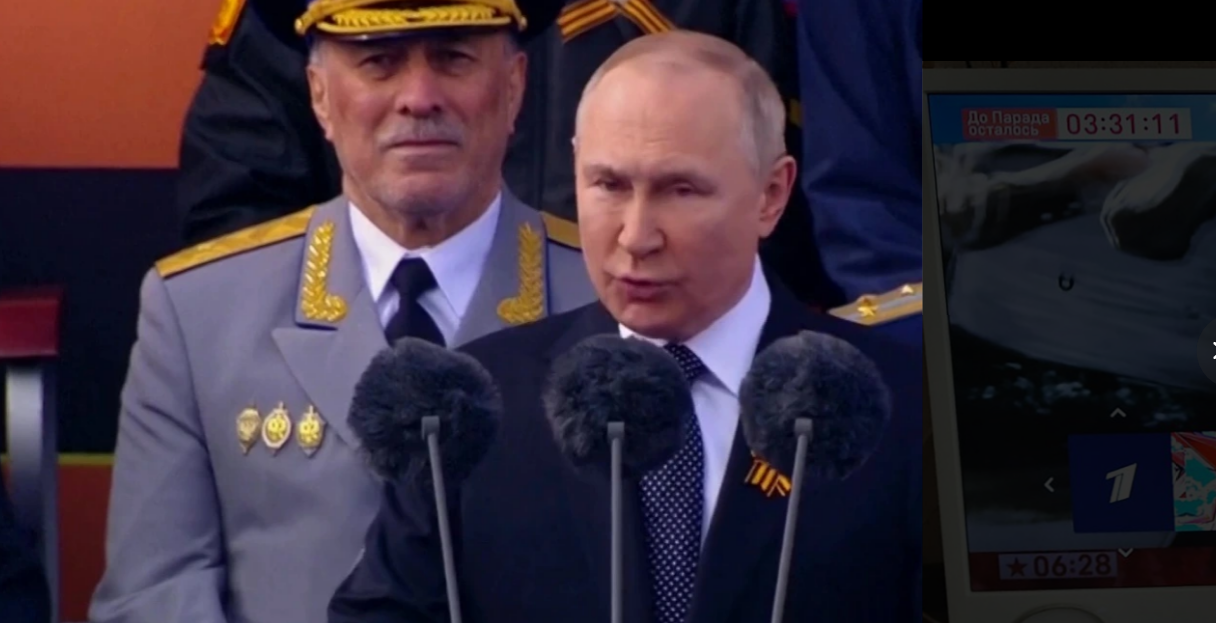 Hackerii au piratat canalele TV din Rusia, în timpul discursului lui Putin: „Mâinile voastre sunt mânjite de sânge”