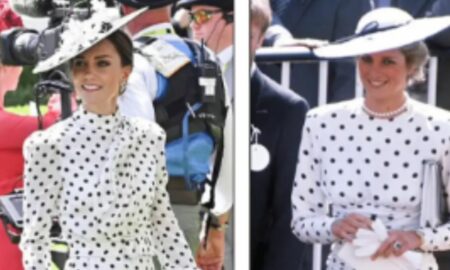 În rolul Prințesei Diana, ducesa Kate Middleton  participă la Royal Ascot 2022