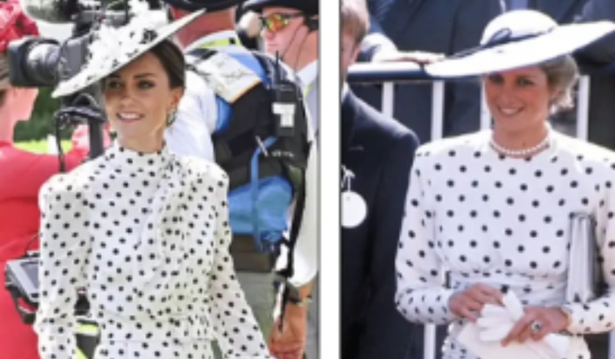 În rolul Prințesei Diana, ducesa Kate Middleton  participă la Royal Ascot 2022