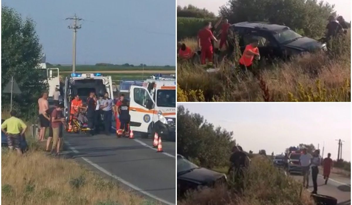 Accident rutier grav în Timiș provocat de o șoferiță drogată