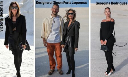 Victoria Beckham a întors privirile  la o avanpremieră a modei pe o salină franceză