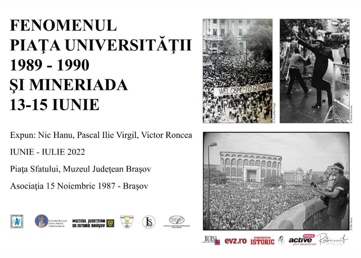 Fenomenul Piața Universității și Mineriada din Iunie 1990, azi în Piața Sfatului din Brașov