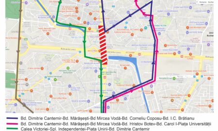 Poliția a stabilit rutele pe unde vor circula șoferii, de duminică, în zona Unirii. Pasajul se închide