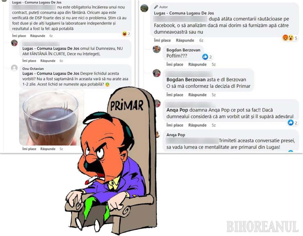 Tupeu fantastic. Un primar din Bihor se răzbună pe locuitori: le taie apa potabilă