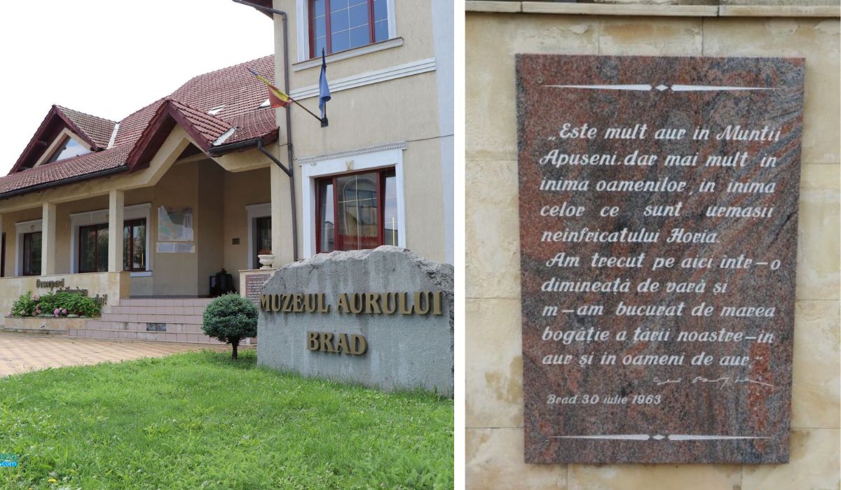 Muzeul Aurului din Brad, unica expoziție din Europa și printre puținele muzee ale aurului din lume