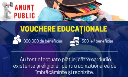 Și în anul școlar 2022-2023, statul oferă bani pentru rechizite şi îmbrăcăminte copiilor din familii defavorizate