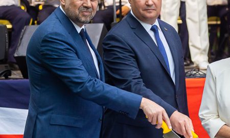 Marcel Ciolacu, liderul PSD și Nicolae Ciucă