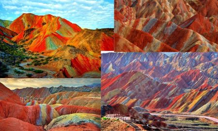 O minune geologică a lumii, de o frumusețe rară, Munții Curcubeu, patrimoniu UNESCO,  atrag atenția tuturor