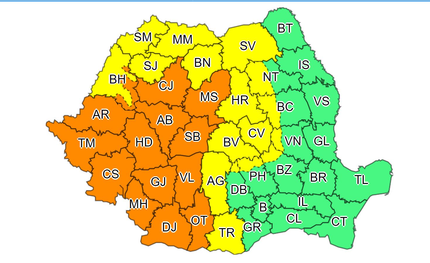 Alertă meteo. Zeci de județe din România, afectate de instabilitate atmosferică și ploi abundente