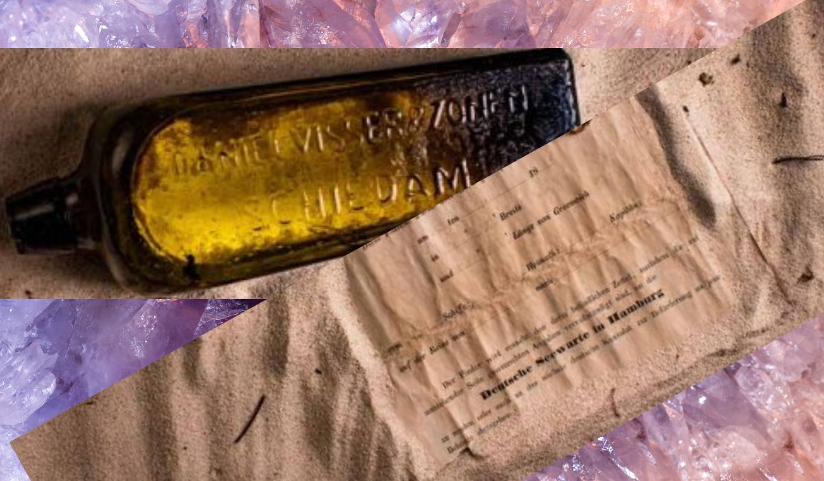 În interiorul unei sticle a fost descoperită o bucată de hârtie, pe care a fost scris un mesaj în urmă cu peste 135 de ani