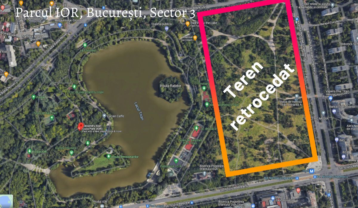Lovitură juridică pentru Primăria sectorului 3. A pierdut la proces 11 hectare de teren din Parcul IOR. Videanu și Dan, acuzați