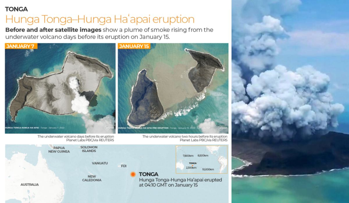 Unul dintre efectele vulcanului Tonga, care a erupt anul acesta, ar putea fi încălzirea Terrei. Alte efecte de senzație