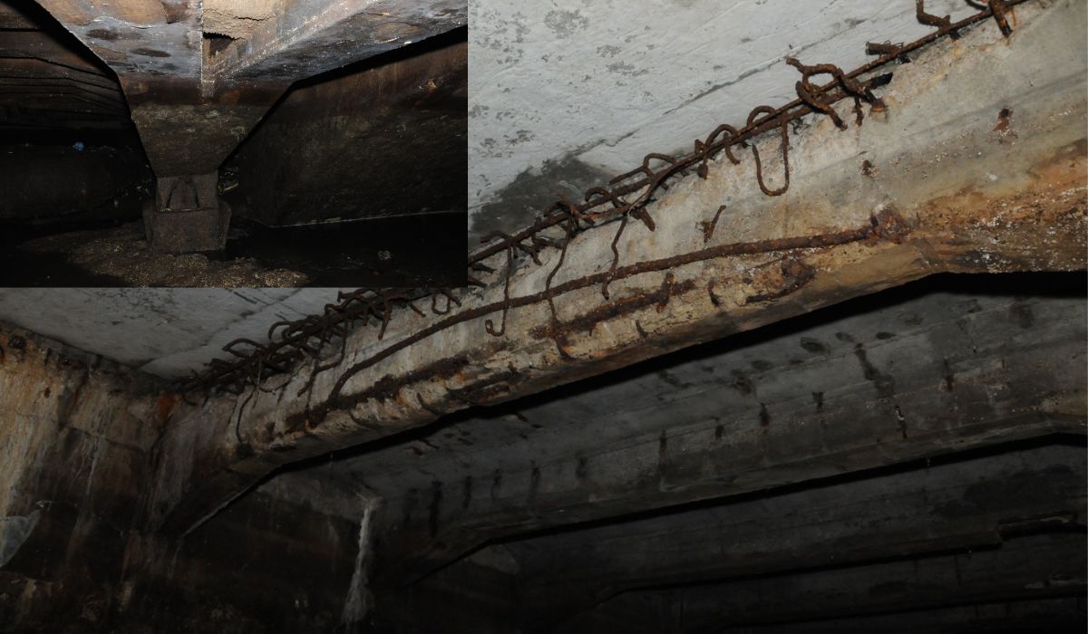 La Piața Unirii s-a început verificarea stării solului și a fundației pe care se sprijină structura planșeului vechi de 80 de ani