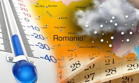 România, luată cu asalt de ninsori și ger. Minimele vor fi preponderent negative