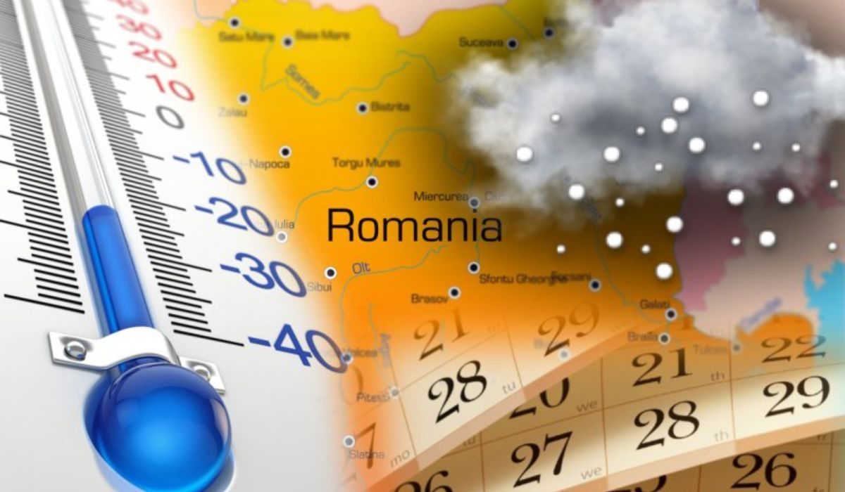 România, luată cu asalt de ninsori și ger. Minimele vor fi preponderent negative