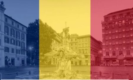 De 1 decembrie, Roma iluminează Fontana del Tritone în culorile drapelului României. Cum sărbătoresc românii din diaspora