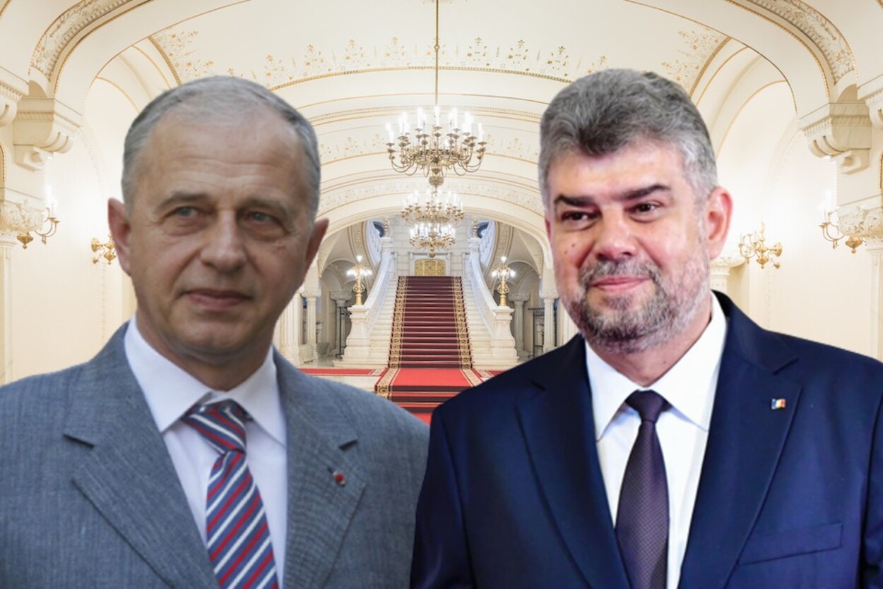 Președintele PSD Marcel Ciolacu are un of cu Mircea Geoană despre care se vorbeste că ar fi  potențial candidat la prezidențiale