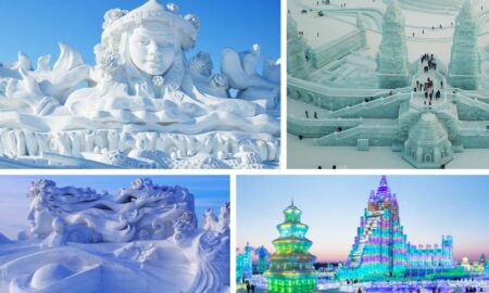 Festivalul Internațional al Gheții și Zăpezii, locul unde sunt prezentate cele mai mari sculpturi de gheață din lume