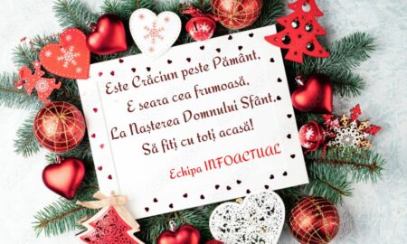 „E sărbătoare mare de Crăciun în casa ta acum” și echipa INFOACTUAL îți dorește ție, drag român,”Să ai parte de tot ce e mai bun”