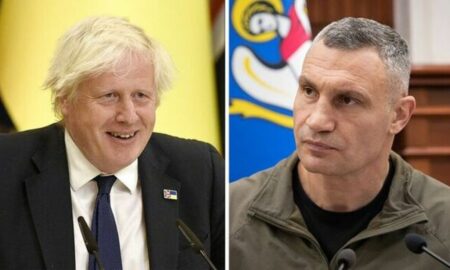 Fostul premier britanic Boris Johnson a primit distincția de „Cetățean al Kievului” din partea primarului ucrainean