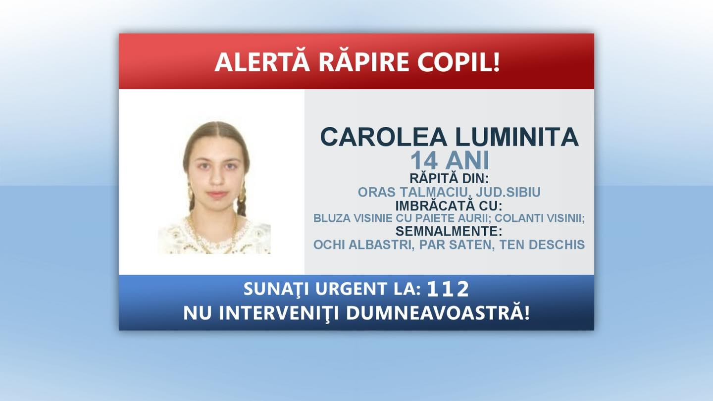 S-a dat alerta. O minoră a fost răpită de patru bărbaţi mascaţi în toiul nopții. Există un suspect
