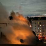 Incendiu puternic la restaurantul La Cocoșatu din nordul Bucureștiului: 20 de persoane evacuate