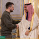 Volodimir Zelenski si Prince Faisal bin Farhan, sursă foto CNN