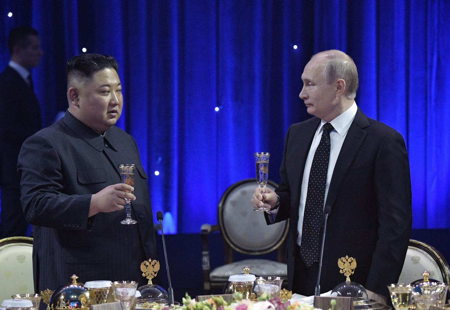 Kim Jong Un, Vladimir Putin, sursa foto axios.com