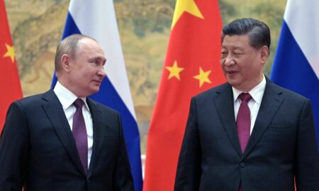 Vladimir Putin și Xi Jinping; sursă foto: npr.rog