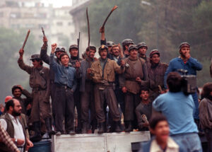 Mineriada, sursa foto Mediafax