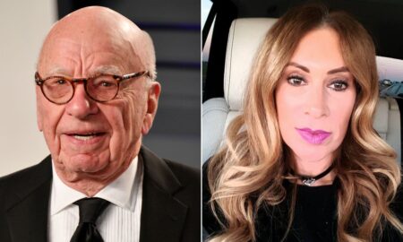 Rupert Murdoch și logodnica lui; sursă foto: cnn.com