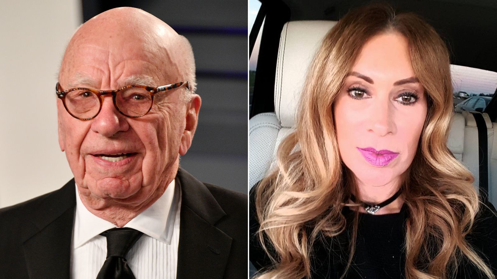 Rupert Murdoch și logodnica lui; sursă foto: cnn.com