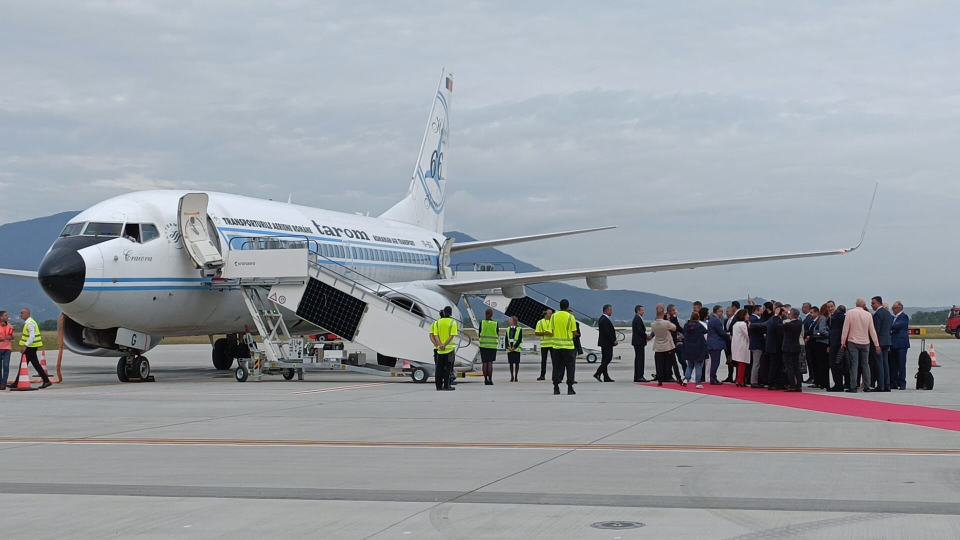 Aeroportul Internațional Braşov - Ghimbav a fost inaugurat joi, 15 iunie; foto: europafm.ro