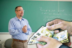 salariile profesorilor Bani pentru profesori Sursa foto IMPACT.ro