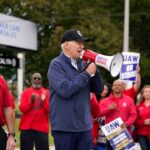 Joe Biden, moment istoric. Primul președinte SUA care se alătură unui protest